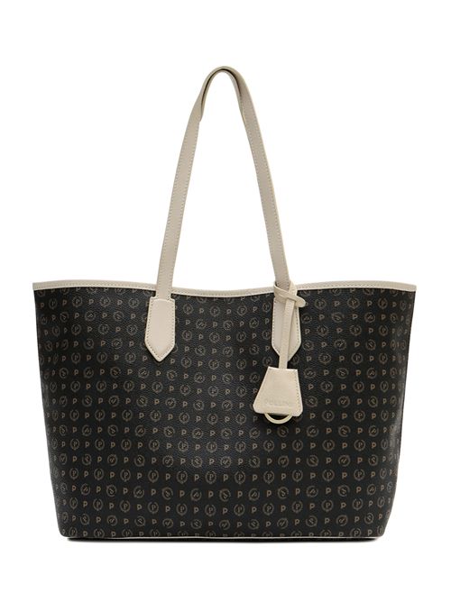 Borsa Shopping Heritage Logo Classic Nero/avorio